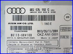 04 05 06-08 Audi A4 S4 RS4 RNS-E GPS NAVI Plus CD DVD Radio Stereo Screen OEM