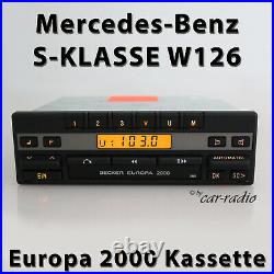 Becker Europa 2000 BE1100 Kassettenradio Mercedes W126 Radio S-Klasse Autoradio