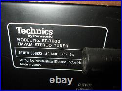 Black Friday Sale Technics ST-7600 AM/FM Stereo Tuner Wood Case By Panasonic