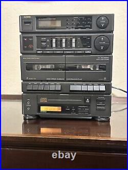 Casio Digital Tuner WithDual Stereo Cassette Deck & CD Player With Original Speakers