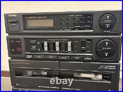 Casio Digital Tuner WithDual Stereo Cassette Deck & CD Player With Original Speakers