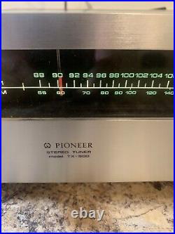 Classic Pioneer TX-500A AM/FM Stereo Tuner. Turn On But No Audio. For Parts Only