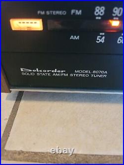 Dokorder Model 8070A Stereo Tuner Solid State AM/FM (Powers On, Untested)