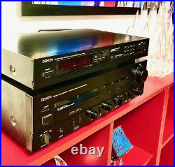 Excellent Denon Am-fm Stereo Tuner Tu-550 & Integrated Stereo Amplifier Pma-720