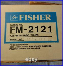 Fisher FM-2121 AM/FM Stereo Tuner Serial No. 19318 A 8013 New Open Box
