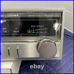 Fisher Fm-120 Vintage Stereo Am/fm Tuner Serviced Cleaned Tested