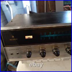 H. H. Scott Model 384 AM FM Stereo Tuner-Amp SrereoMaster WORKING SEE VIDEO