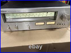 HITACHI FT-520 AM/FM Stereo Tuner Radio TESTED WORKING, VINTAGE