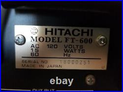 HITACHI FT-600 AM/FM STEREO TUNER withAntenna/1972/Made in Japan