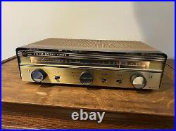 Hamlin's AF-220 AM/FM Stereo tuner, tube, simulcast Early Kenwood Powers On
