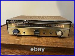Hamlin's AF-220 AM/FM Stereo tuner, tube, simulcast Early Kenwood Powers On