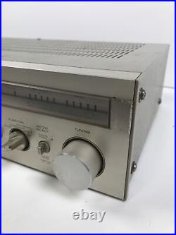 Hitachi Am-Fm Stereo Receiver SR-4010 silver plate vintage radio tuner