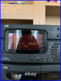 JVC MX-C33 Component Compact Bookshelf Stereo Tuner/7 Disc CD / Dual Cassette