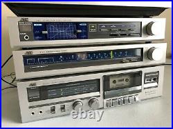 JVC Stereo System Vintage HiFi Stereo Cassette Deck Amplifier Turntable Tuner