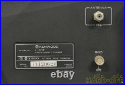 KENWOOD L-01T AM FM Tuner Stereo Tuner Black Maintenanced Working FS Used