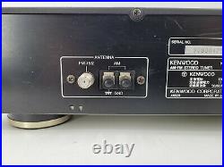 Kenwood KT-5020 AM FM Stereo Tuner Japanese Range 76-90 MHZ Tested EB-6476
