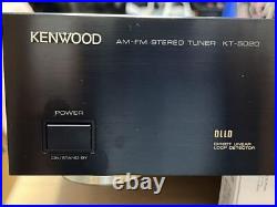 Kenwood KT-5020 AM FM Stereo Tuner Vintage Good Working