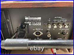 LUXMAN R-1500e Vintage 1979 AM/FM Stereo Tuner Amplifier Receiver Power Only