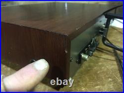 Luxman T-530 AM/FM Stereo Tuner Silver/Wood Top+Sides Working C. A. T C. S. Filter