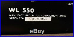 Luxman WL-550 Solid State AM/FM Stereo Tuner
