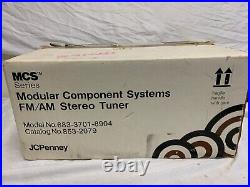 MCS 3701 Modular Component Systems Vintage Stereo AM/FM Tuner WORKS ORG BOX