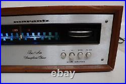 Marantz 105B AM/FM Stereo Tuner With Wood Case Tested Working
