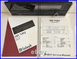 McIntosh MR 7082 MR-7082 FM/AM FM AM Stereo Tuner MINTY Manuals NO RESERVE AS IS