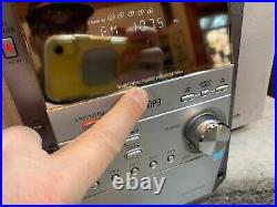 Micro/Compact/Mini Bookshelf Stereo System 5 CD/Cassette Tape/FM Tuner TESTED