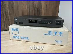 NAD AM/FM Stereo Tuner Model 4155 Vintage TESTED / WORKING With Original Box