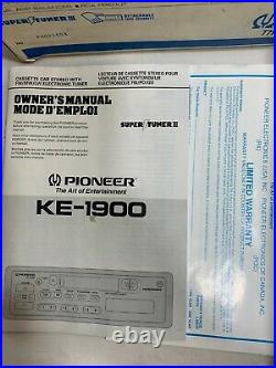 NOS New Pioneer KE-1900 Car Cassette Stereo Tuner AM FM Radio