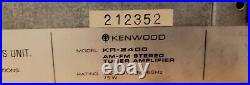 Nice Vintage Kenwood KR-2400 AM-FM Stereo Tuner Amplifier Receiver Works Great