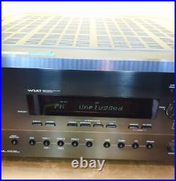 Onkyo Stereo Receiver DVD CD Tuner Phono Tape Video Aux TX-SR701 -see video