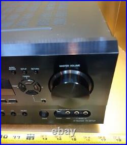 Onkyo Stereo Receiver DVD CD Tuner Phono Tape Video Aux TX-SR701 -see video