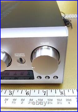 Onkyo Stereo Receiver Mint! AM/FM Tuner Amplifier Silver w Remote -see video