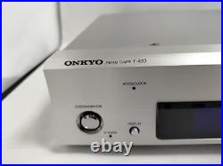 Onkyo T-433 AM/FM RDS Stereo Radio Tuner SILVER USED