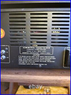 Onkyo T-9 AM/FM Quartz Locked Stereo Tuner & A-5 AMPLIFIER