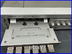 Onkyo cx-70 Stereo Cassette Tuner Amplifier. Working