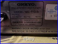 Onkyo tuner vintage Awesome Fm/am Radio Tuner Heavy Knob Made In Japan