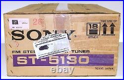 PRO SERVICED? MINTY/BOX Sony ST-5130 AM/FM Stereo Tuner! LED UPGRADE? GUARANTY