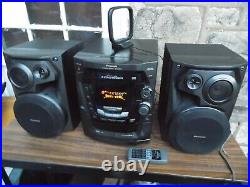 Panasonic SA-AK300 Stereo System Boombox AM/FM Tuner 5 CD Change Dual Cassette