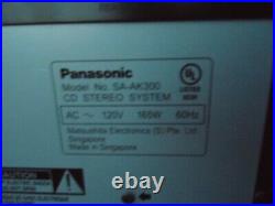 Panasonic SA-AK300 Stereo System Boombox AM/FM Tuner 5 CD Change Dual Cassette