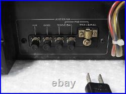 Pioneer AM FM Audio Stereo Tuner F-73 1980 Silver Tested 100V 50/60Hz 20W