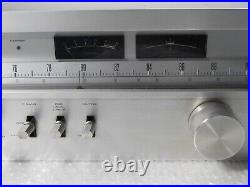 Pioneer AM FM Audio Stereo Tuner F-73 1980 Silver Tested 100V 50/60Hz 20W Used