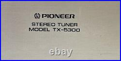 Pioneer TX-5300 AM FM Stereo Tuner Tested & Working