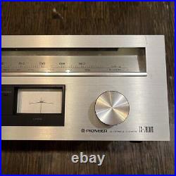 Pioneer TX-7800 II AM FM Stereo Tuner Home Audio silver Used Free Shipping Japan