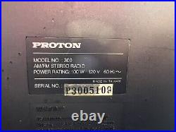 Proton Model 300 Vintage AM/FM Stereo Tuner Receiver Radio Good Condition Works