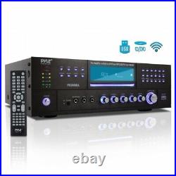 Pyle Bluetooth 4.1 Channel 3000W AM/FM Stereo Receiver Amplifier DVD CD USB/SD