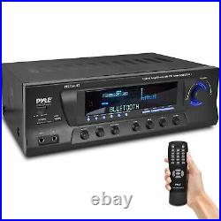 Pyle PT272AUBT 300 Watt Stereo Amplifier Receiver USB/SD, Bluetooth AM-FM Tuner
