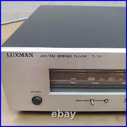 Rare LUXMAN Ultimate Fidelity T-111 AM/FM Stereo Tuner Separate Japan