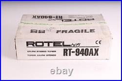 Rotel RTC-940AX AM/FM Stereo Tuner Preamplifier With Antenna, Cable, Manual, Box